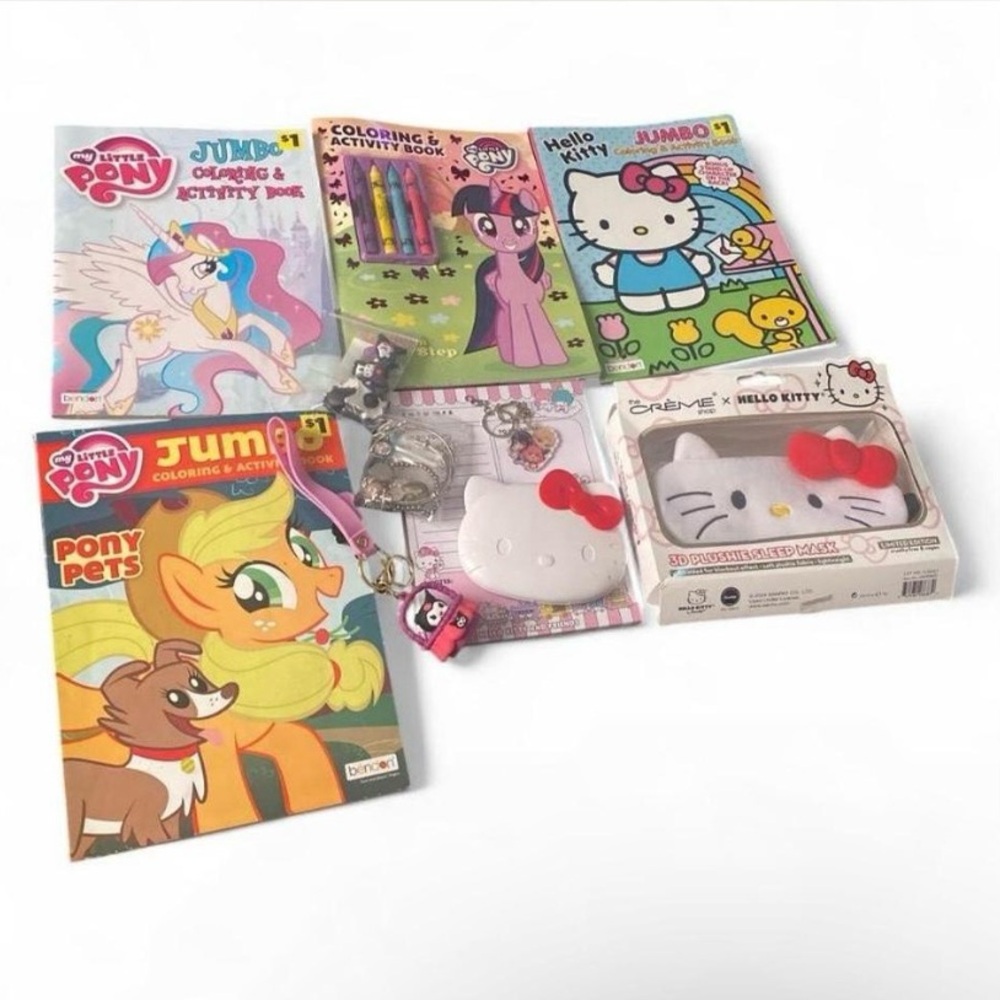 Hello Kitty and My Little Pony Coloring Set + many more